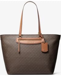 Michael Kors - Jet Set Travel Extra-Large Signature Logo Tote Bag - Lyst