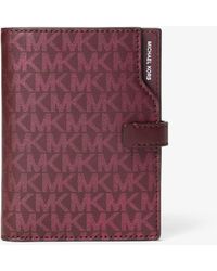MICHAEL Michael Kors - Mkcartera Para Pasaporte Jet Set Metalizada Con Logotipo - Lyst