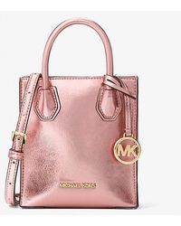 Michael Kors - Mercer Extra-small Patent Crossbody Bag - Lyst