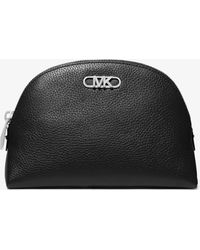 MICHAEL Michael Kors - Mk Empire Large Pebbled Leather Travel Pouch - Lyst