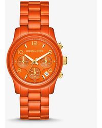 Michael Kors - Limited-edition Runway Orange-tone Watch - Lyst