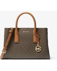 MICHAEL Michael Kors - Mk Ruthie Small Signature Logo Satchel - Lyst