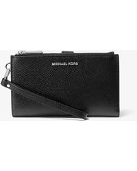 Michael Kors - Smartphone-Brieftasche Adele Aus Gekrispeltem Leder - Lyst