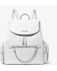Michael Kors - Jet Set Medium Pebbled Leather Backpack - Lyst