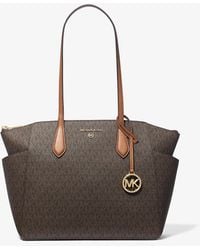 MICHAEL Michael Kors - Mk Borsa Tote Marilyn Media Con Logo - Lyst