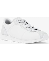 Michael Kors - Mk Rhodes Leather And Corded Twill Trainer - Lyst