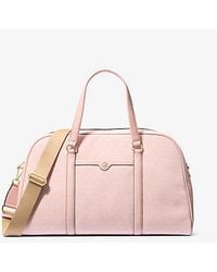 Michael Kors - Jet Set Travel Extra-Large Signature Logo Weekender Bag - Lyst
