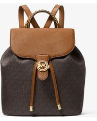 mina large logo shoulder bag