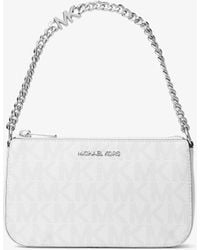 Michael Kors Outlet - Mk Jet Set Small Signature Logo Chain Pochette - Lyst