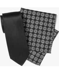 Michael Kors - Mk Silk Tie And Printed Pocket Square Gift Set - Lyst