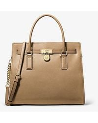 Michael Kors - Hamilton Moderne Large Leather Satchel - Lyst