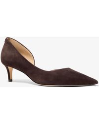 MICHAEL Michael Kors - Mk Elyse Suede Kitten Pump - Lyst