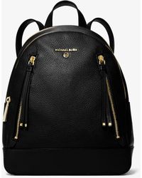 michael kors black backpack sale
