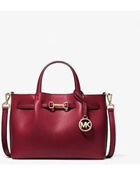 Michael Kors - Carson Small Pebbled Leather Satchel - Lyst