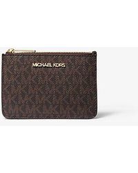 Michael Kors - Jet Set Travel Small Signature Logo Coin Purse - Lyst