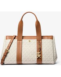 MICHAEL Michael Kors - Romee Small Signature Logo Satchel - Lyst