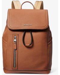 Michael Kors - Sac à dos Hudson fonctionnel en cuir grainé - Lyst