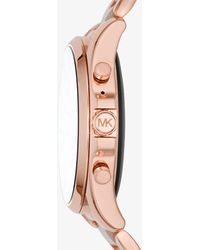runway heart rate acetate and rainbow pavé smartwatch