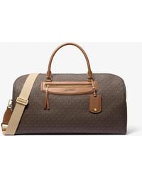MICHAEL Michael Kors - Mk Jet Set Travel Extra-Large Signature Logo Weekender Bag - Lyst
