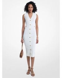 MICHAEL Michael Kors - Michael Kors Stretch Knit Midi Dress - Lyst