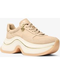 MICHAEL Michael Kors - Mk Arla Suede Trainer - Lyst