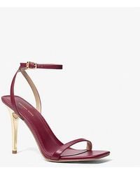 Michael Kors - Liana Leather Sandal - Lyst