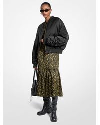 MICHAEL Michael Kors - Mk Veste Bomber En Satin Ciré - Lyst