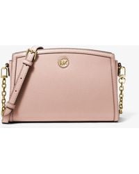 MICHAEL Michael Kors - Chantal Large Pebbled Leather Crossbody Bag - Lyst