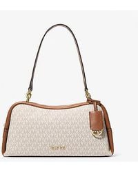 Michael Kors - Cecily Medium Signature Logo Shoulder Bag - Lyst