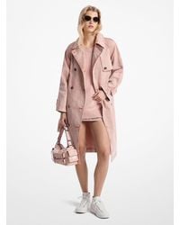 MICHAEL Michael Kors - Garment-Dyed Denim Trench Coat - Lyst