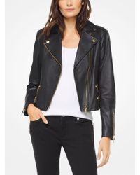 Michael Kors Leather jackets for Women - Up to 75% off at Lyst.com