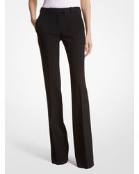 Michael Kors - Haylee Crepe Flare Leg Trousers - Lyst