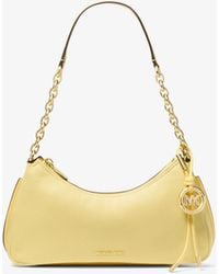 MICHAEL Michael Kors - Nolita Medium Pebbled Leather Chain Pochette - Lyst