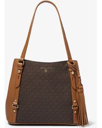 teagan large logo shoulder bag