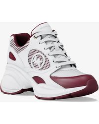 MICHAEL Michael Kors - Mk Zuma Leather And Mesh Trainer - Lyst