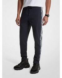 Michael Kors - Logo Tape Cotton Blend Joggers - Lyst