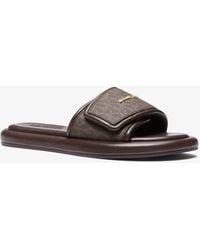MICHAEL Michael Kors - Mk Sandalo Slide Suki Con Logo - Lyst