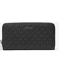 Michael Kors - Mk Greyson Logo Zip-Around Wallet - Lyst