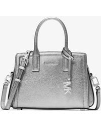 MICHAEL Michael Kors - Mk Laila Extra-Small Metallic Leather Crossbody Bag - Lyst