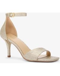 MICHAEL Michael Kors - Mk Jaida Metallic Leather Sandal - Lyst
