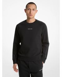 Michael Kors - Mk Logo Tape Cotton Blend Sweatshirt - Lyst