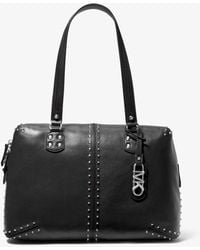Michael Kors - Mk Astor Large Studded Leather Tote Bag - Lyst