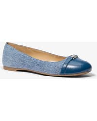 MICHAEL Michael Kors - Mk Mandy Denim Ballet Flat - Lyst