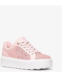 Michael Kors - Romey Embellished Platform Sneaker - Lyst