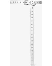 Michael Kors - Mk Grommeted Leather Belt - Lyst
