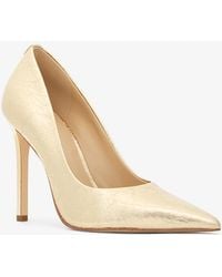 MICHAEL Michael Kors - Mk Escarpin Elyse En Cuir Métallisé Craquelé - Lyst
