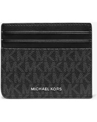 Michael Kors - Hudson Signature Logo Card Case - Lyst