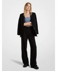 MICHAEL Michael Kors - Crepe Wide-Leg Pants - Lyst