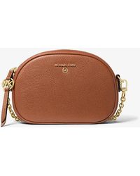 MICHAEL Michael Kors - Jet Set Small Pebbled Leather Convertible Camera Bag - Lyst