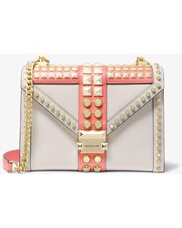 whitney large frayed denim convertible shoulder bag